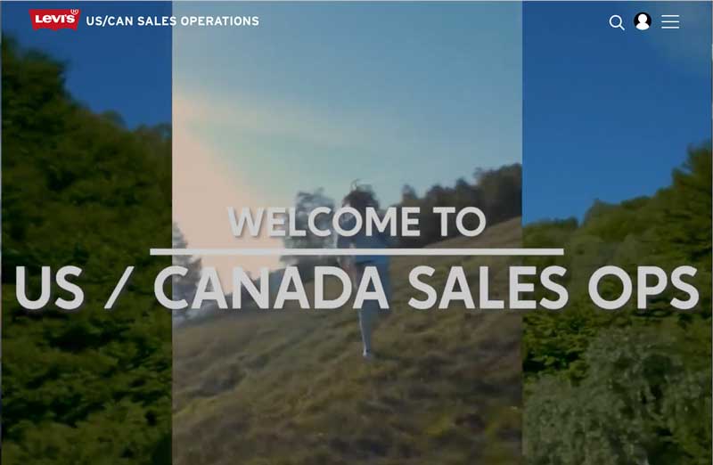 Levi Strauss Sales Operations screenshot